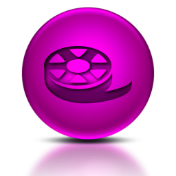 046763-pink-metallic-orb-icon-sports-hobbies-film-reel